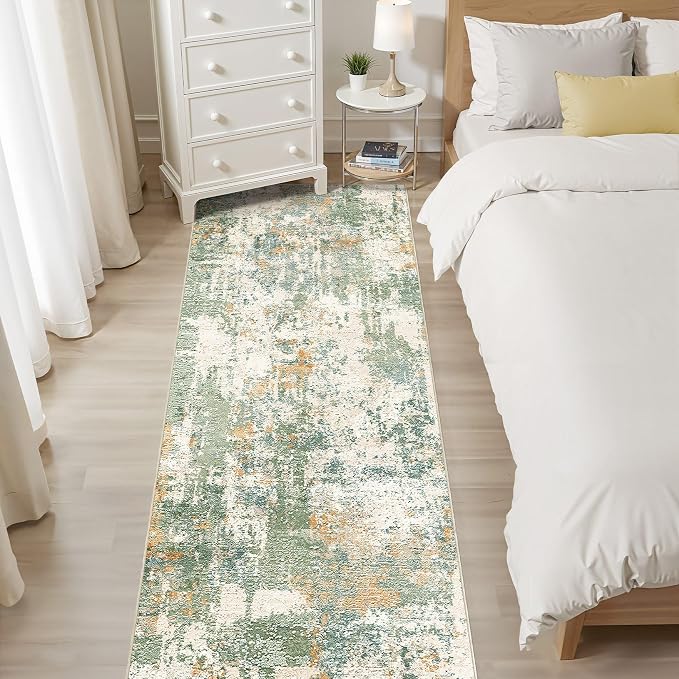 LOONGRUG Runner Rug 2x10 Washable Non-Slip Kitchen Neutral Modern Rug | - Image 6