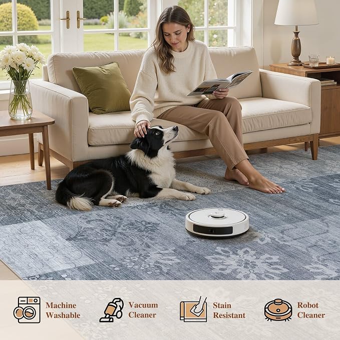 UERMEI 8x10 Area Rug for Living Room - Image 4