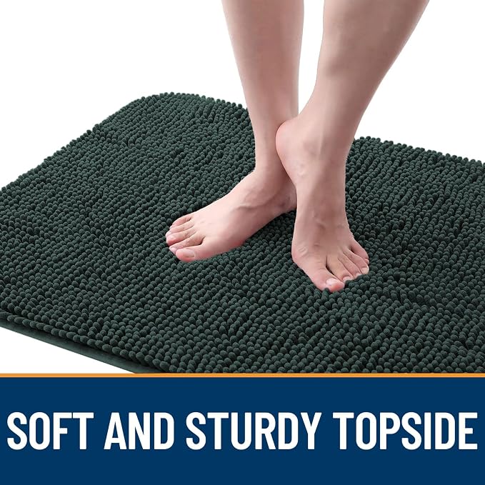 OLANLY Dog Door Mat for Muddy Paws 59x35, Super Absorbent Chenille Mud Mat | - Image 4