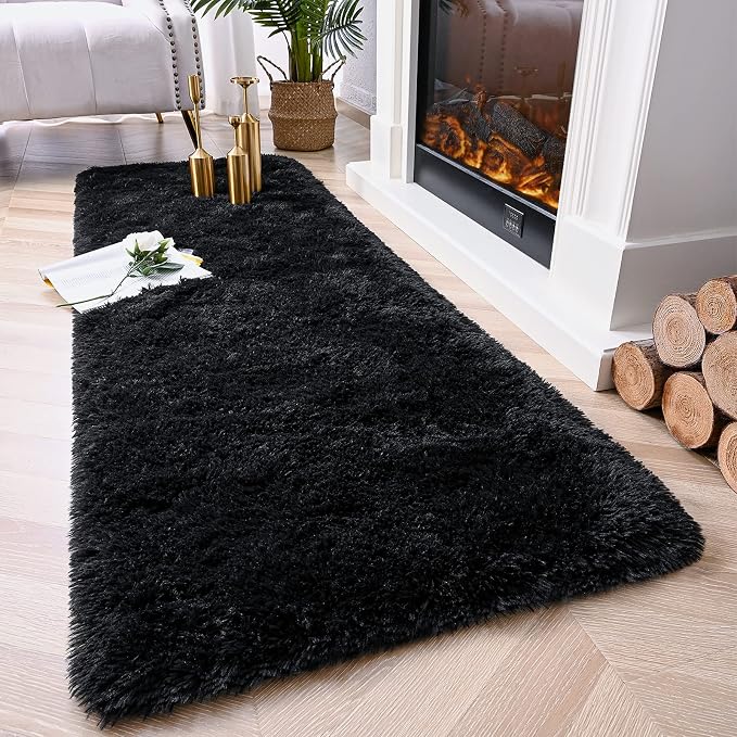 Chicrug Soft Runner Rugs for Bedroom Living Room Plush Fluffy Rug 2x7 | Shag - Image 2
