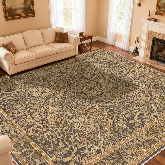 Extra Large 10x14 Area Rug for Living Room, Washable Rugs for Dining Room by Unknown