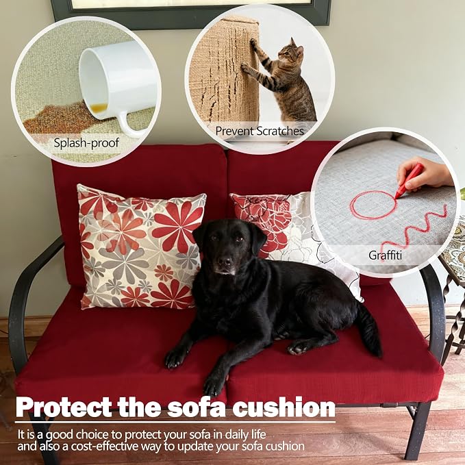 Sqodok Outdoor Cushion Covers 19x19 inch, Wicker Chair - Image 6