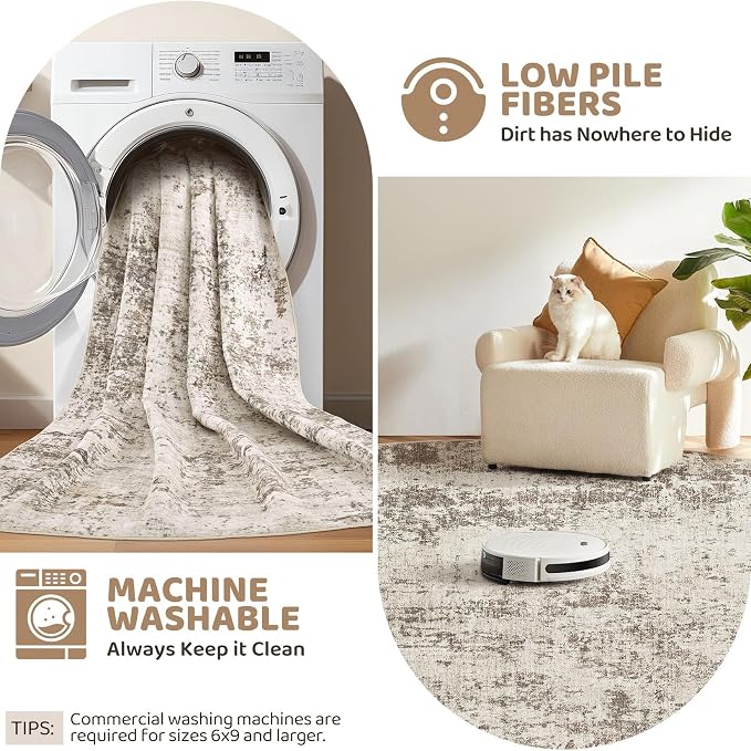 UERMEI 10x12 Washable Area Rug - Image 9