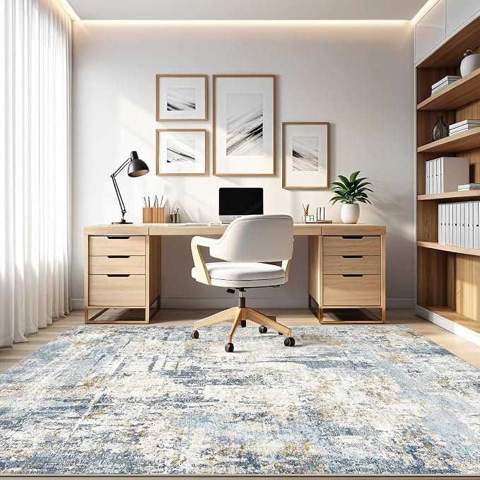 LOONGRUG 10x14 Area Rugs Washable Large Neutral Modern Living Room Rug | - Image 8