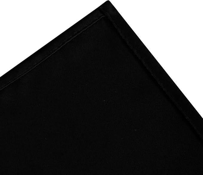 Black Blackout Curtains 34 x 63 Inch Length/Set of 2 Curtain Panels/Thermal - Image 8