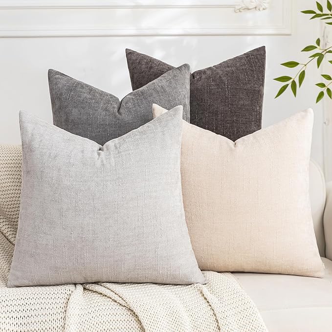 Set of 4 Soft Textured Decorative Throw Pillow Covers 12x20 Inch Cozy Farmhouse - Image 7