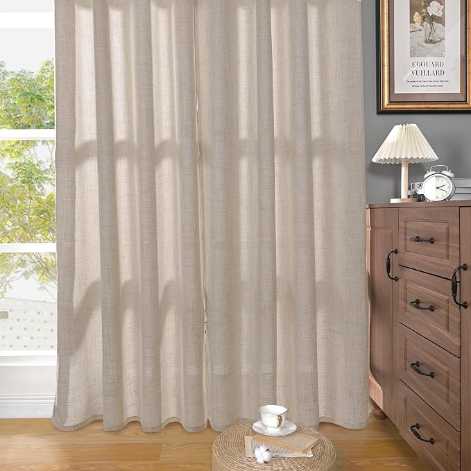 YoungsTex Linen Curtains 80 Inch Length - Image 7