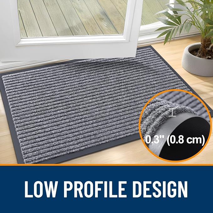 OLANLY Front Door Mat 35x23, Waterproof Heavy-Duty Indoor Outdoor Doormat | - Image 4