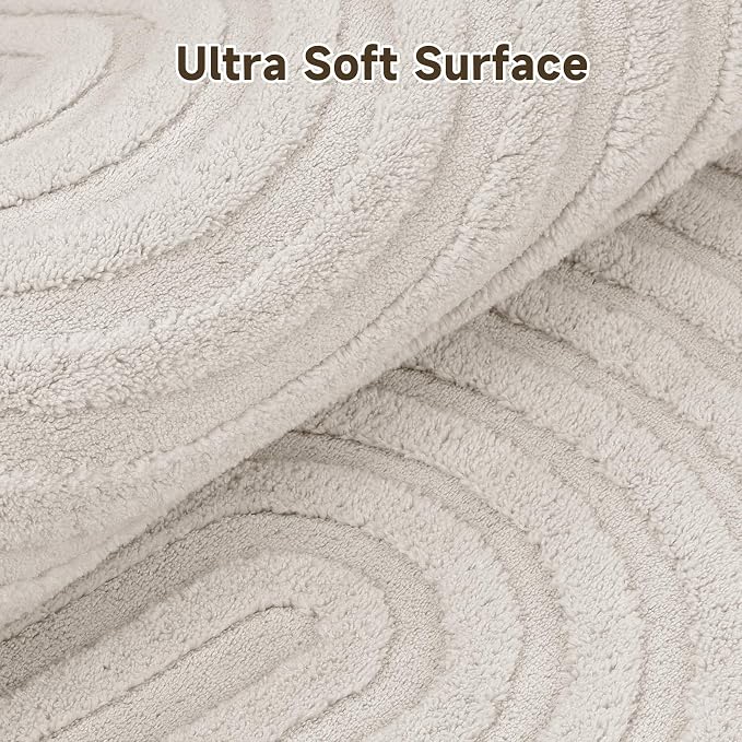 Pauwer 3x6 Area Rugs for Living Room, Modern Non Slip Washable Rug, Soft Fluffy - Image 3
