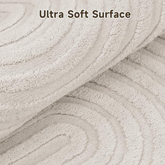 Pauwer 3x8 Area Rugs for Living Room, Modern Non Slip Washable Rug, Soft Fluffy - Image 3