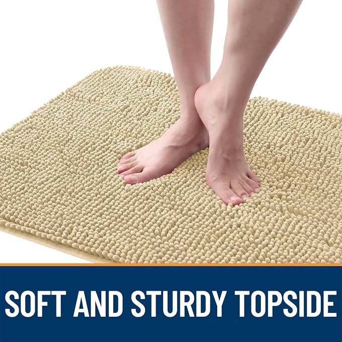 OLANLY Dog Door Mat for Muddy Paws 59x24, Super Absorbent Chenille Mud Mat | - Image 4