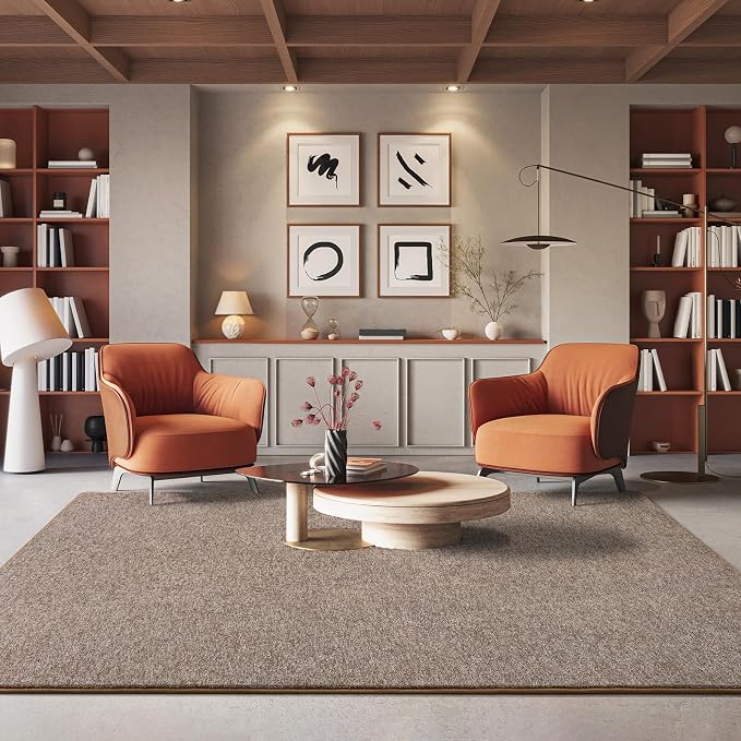 7x10 Area Rugs for Living Room Non Slip Dorm Bedroom Rug, Minimalist Washable - Image 3