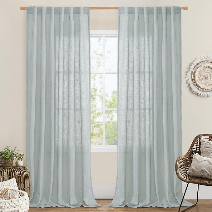 Living Room Linen Curtains by LAMIT