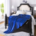 Royal blue Fleece Plush Throw Blanket 90"x90"for Couch Fuzzy Cozy Flannel | by JIAHANNHA