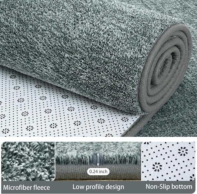 6x9 Area Rugs for Living Room Non Slip Bedroom Rug, Minimalist Washable Indoor - Image 4