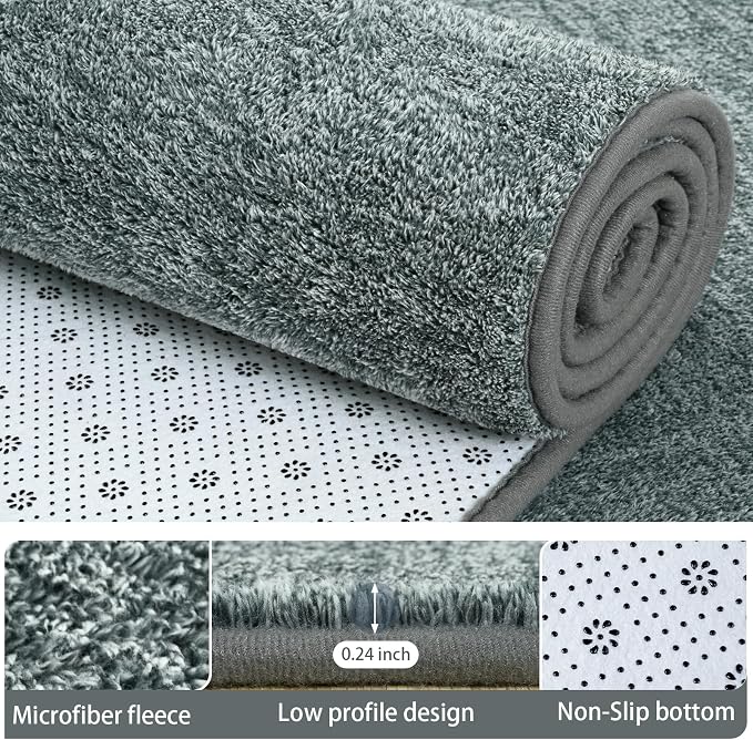 4x6 Area Rugs for Living Room Non Slip Bedroom Rug, Minimalist Washable Indoor - Image 5