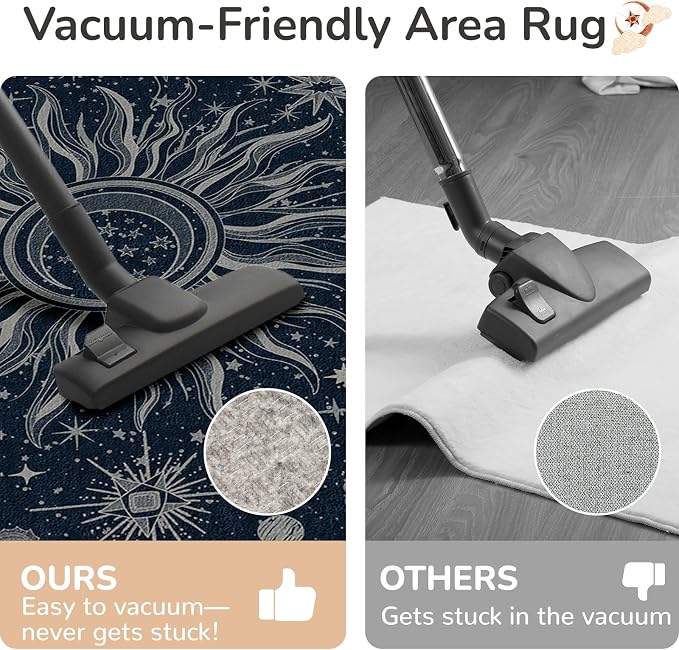 Vacuum-Friendly, 5x7 Washable Area Rug - Image 5