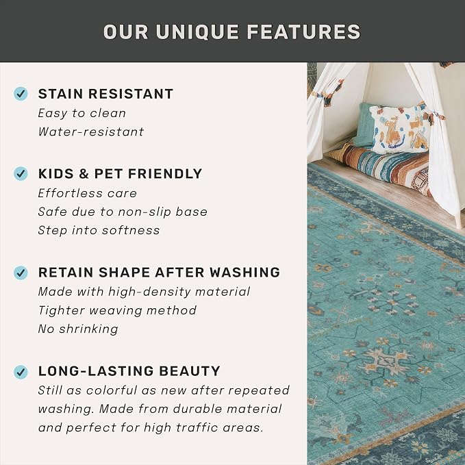 Boho 2'6"x8' Wide Hallway Runner Rugs - Image 6
