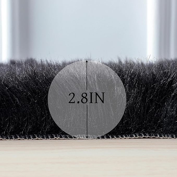 linmopm Faux Fur Sheepskin Rug, 4x6 ft | Shag Fluffy Fuzzy, High-Density Cushion - Image 2