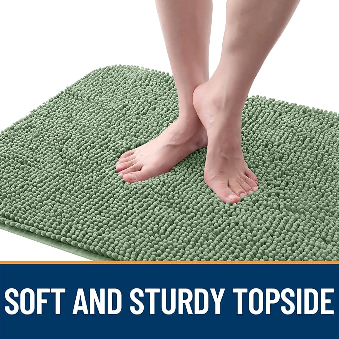 OLANLY Dog Door Mat for Muddy Paws 47x24, Super Absorbent Chenille Mud Mat | - Image 4
