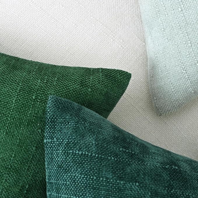 Set of 4 Soft Textured Decorative Throw Pillow Covers 12X20 Inch Cozy Farmhouse - Image 5