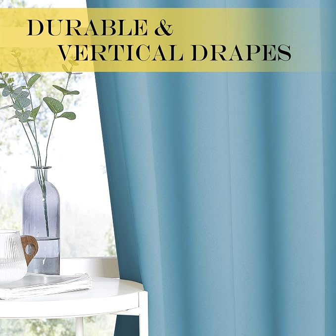 NICETOWN Blackout Curtains 54 Inches Long, Thermal Insulated Room Darkening - Image 4