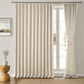 Blackout Sliding Glass Door Curtains 2 Panels Set, 80 Inch Wide Room Divider by KEQIAOSUOCAI