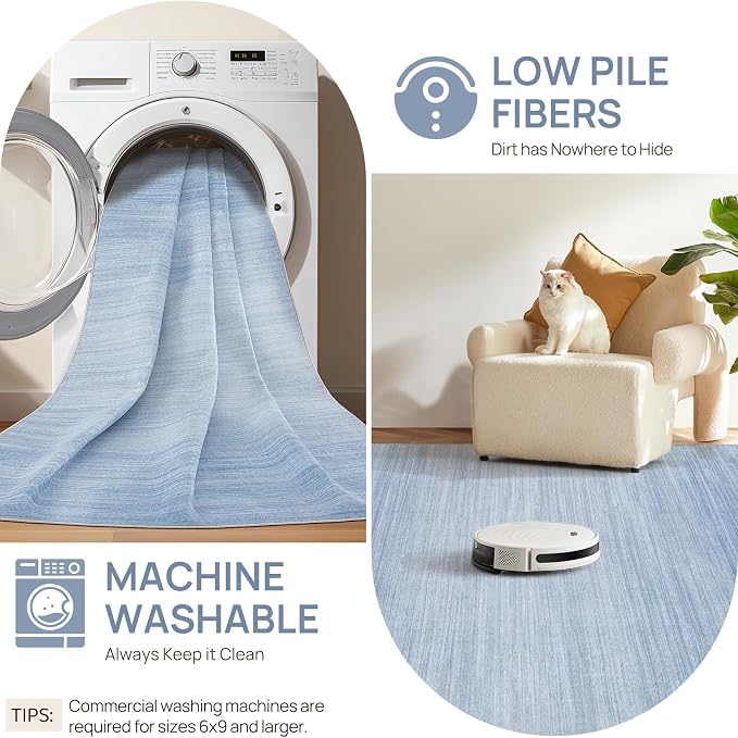 UERMEI 6x9 Washable Area Rug - Image 9