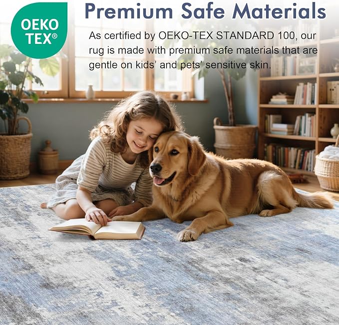 6x9 Ft Large Area Rugs for Living Room, Soft Non-Slip Washable Rugs Modern - Image 5