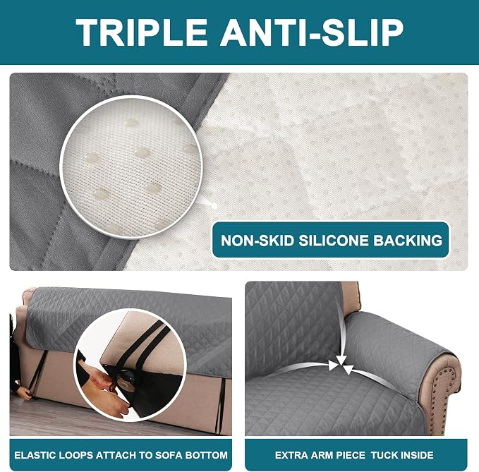 Turquoize 100% Waterproof Couch Cover Sofa Covers Washable Couch Covers - Image 4