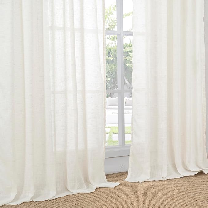BGment 42X84 Inches Long Linen Curtains - Image 8