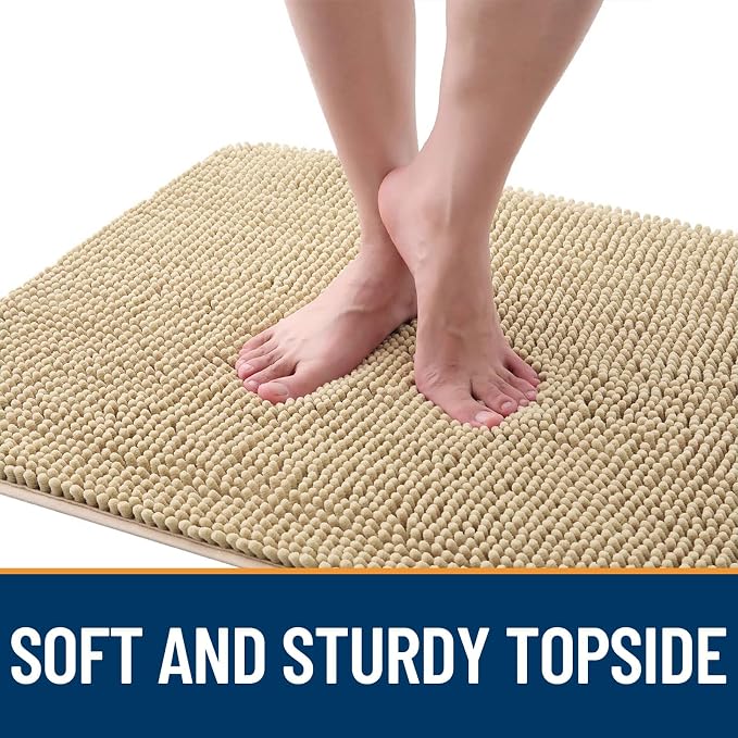 OLANLY Dog Door Mat for Muddy Paws 70x32, Super Absorbent Chenille Mud Mat | - Image 4