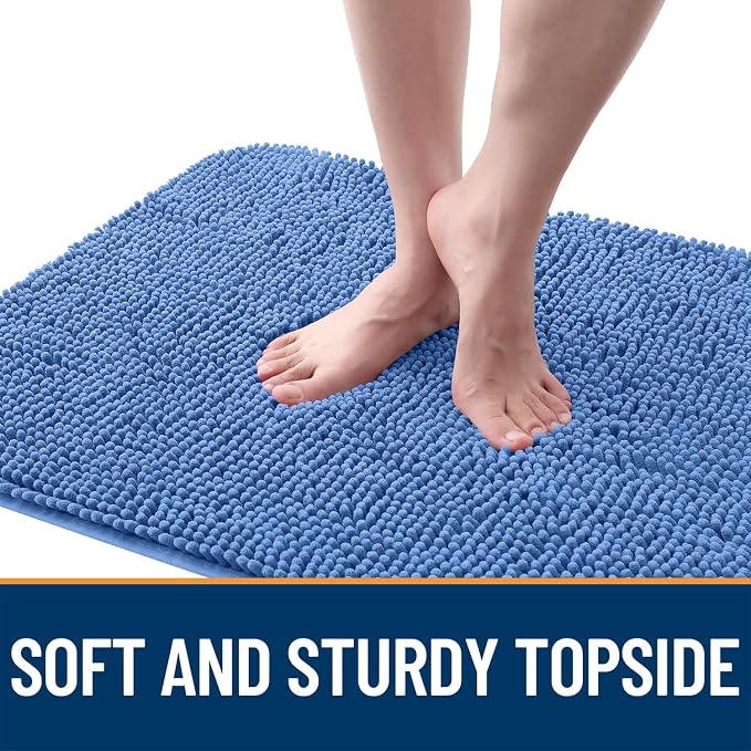 OLANLY Dog Door Mat for Muddy Paws 54x24, Super Absorbent Chenille Mud Mat | - Image 4