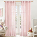 Linen Curtains for Living Room 84 inch Length 2 Panels, 52 x 84 Inch | Light by LAMIT