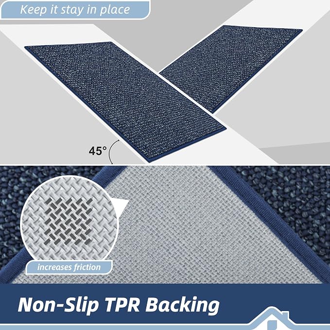 BEQHAUSE Kitchen Rugs 24"x36", Non-Slip Kitchen Mats - Image 4