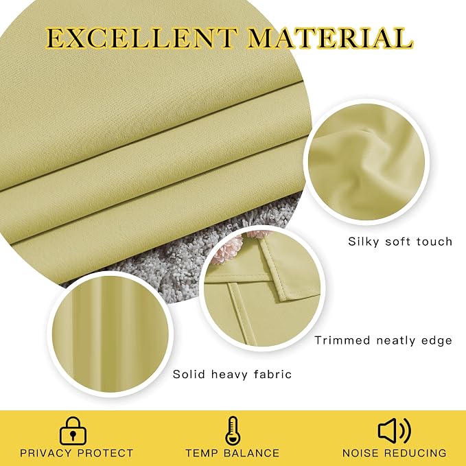 NICETOWN Room Darkening Curtains - Image 3