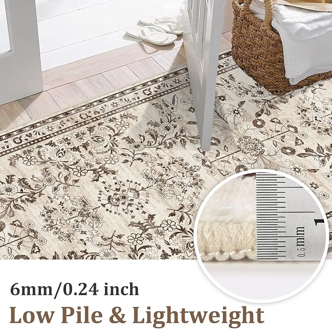 Yamaziot 2x3 Washable Entryway Rug Non Slip Indoor Door Mat, Stain Resistant - Image 2