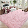 5x7 Pink Fluffy Soft Area Rug Non-Slip by ModernHomeDecor