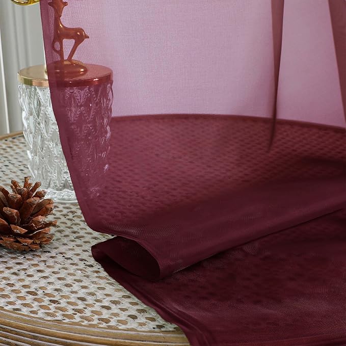 Wine Bedroom Curtains 96 Length - Image 4