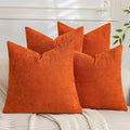 Set of 4 Soft Textured Decorative Throw Pillow Covers 18x18 Inch Cozy Farmhouse by Cozoomy