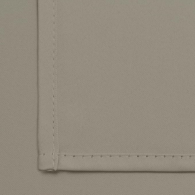Yakamok Room Darkening Curtains 52x84 inch Length Taupe-Living Room | 2 panels - Image 5