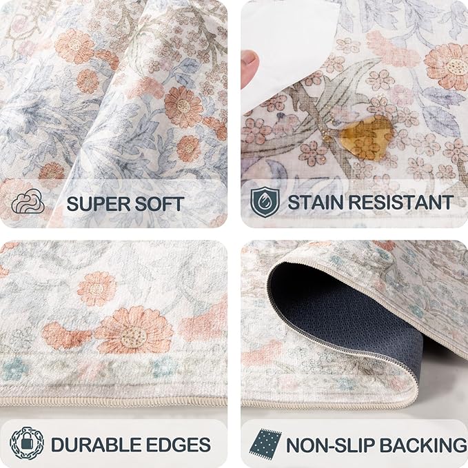 Washable 2' x 6' Runners for Hallways, Non Slip Long Floor Runner for Kitchen - Image 7