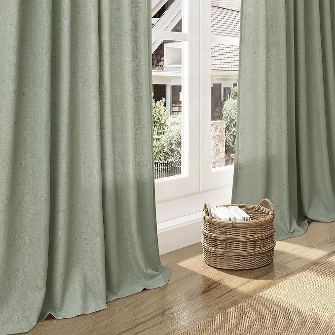 Desert Sage Linen Curtains 72 Inch Length - Image 6
