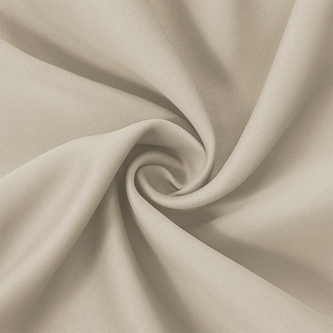 Light Beige Thermal Blackout Curtains/38 x 63 Inch/Set of 2 Panels Room - Image 5
