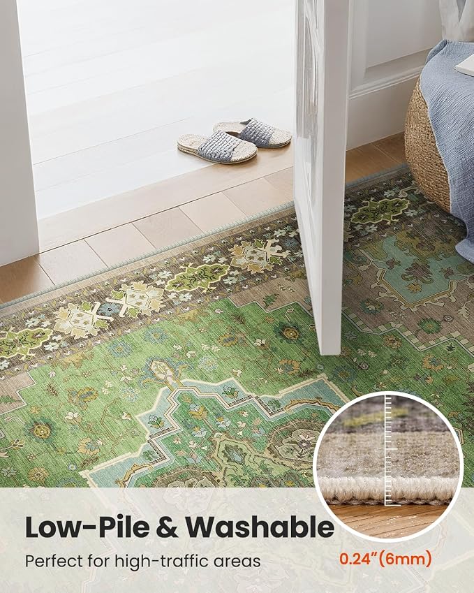 AMADA HOMEFURNISHING 2x6 Runner Rug, Vintage Non-Slip & Low-Pile Kitchen Area - Image 6
