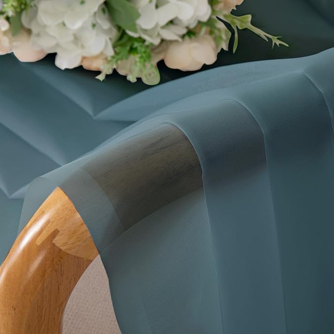 Sheer Curtains 96 inches Long for Bedroom Living Room 2 Panels Set, Farmhouse - Image 6
