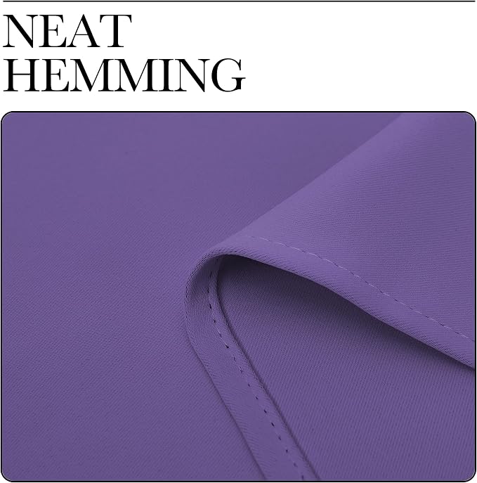 NICETOWN Bedroom Window Curtain Panels, Lilac Purple, 2 Panels, 62 in x 72 in - Image 6