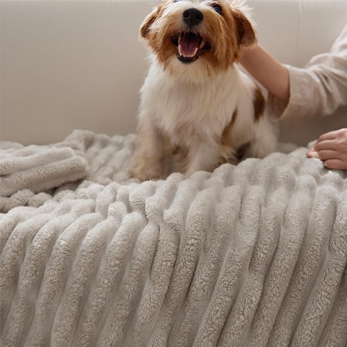Bedsure Soft Twin XL Blanket for Bed Dorm Beige 66"x90" | Birthday Gifts for - Image 8