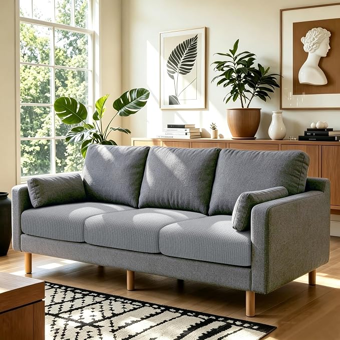 Fuloon Couch Cushion Slipcover, Super Stretch Individual Sofa Covers | 3 Pack - Image 2