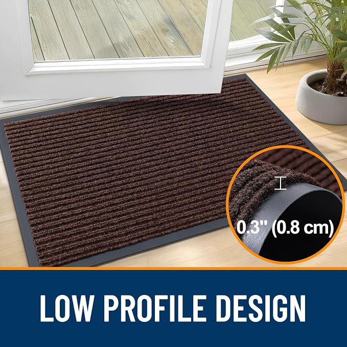 OLANLY Front Door Mat 71x47, Waterproof Heavy-Duty Indoor Outdoor Doormat | - Image 4